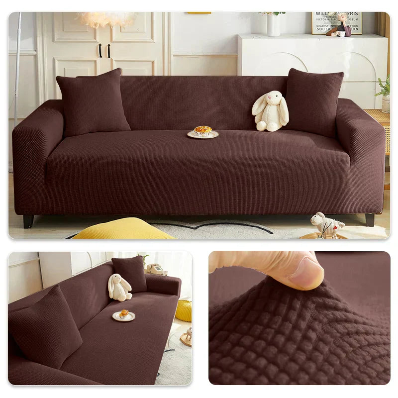 Housse de Canapé Rétractable Semi-Imperméable - Tissu Jacquard