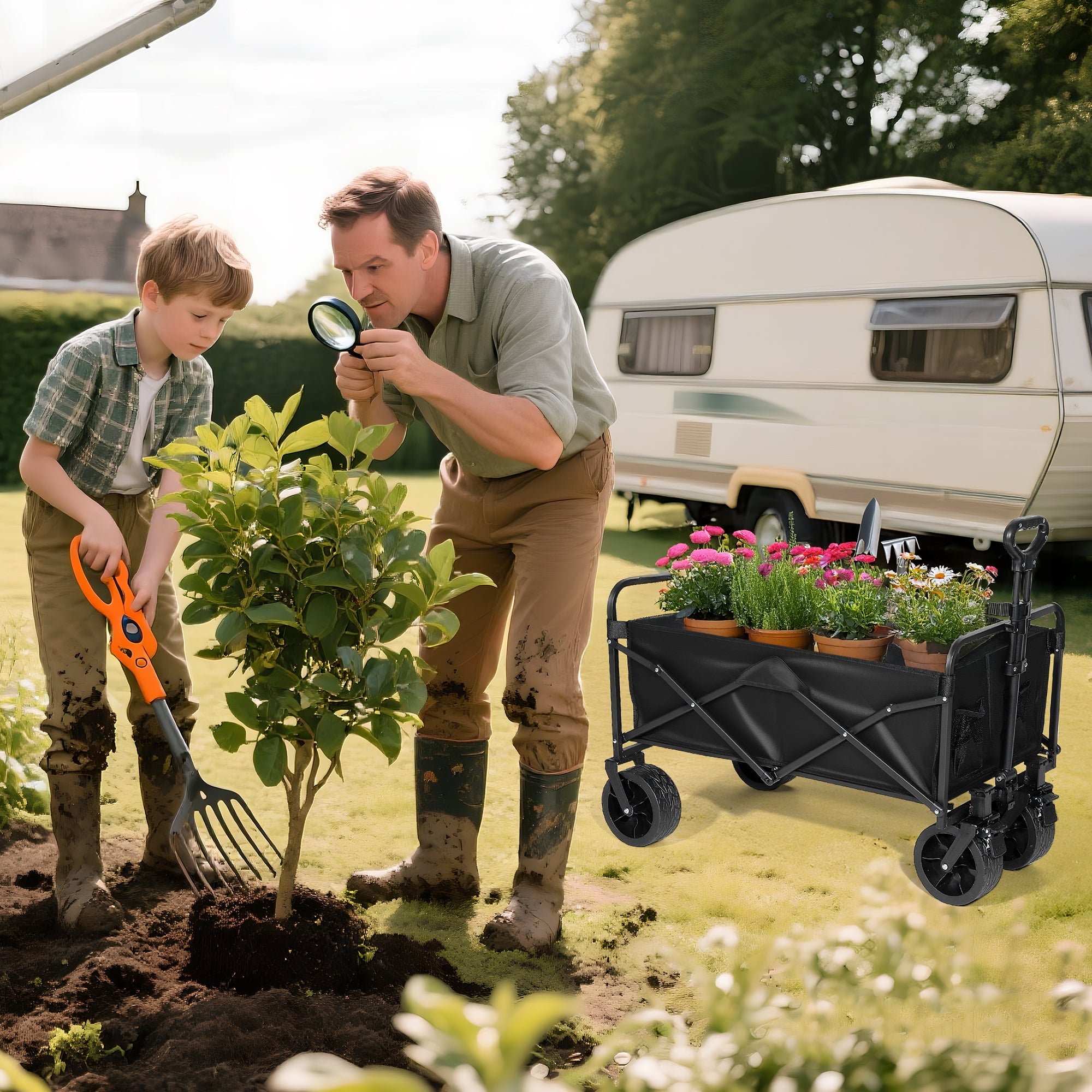 Chariot utilitaire pliable