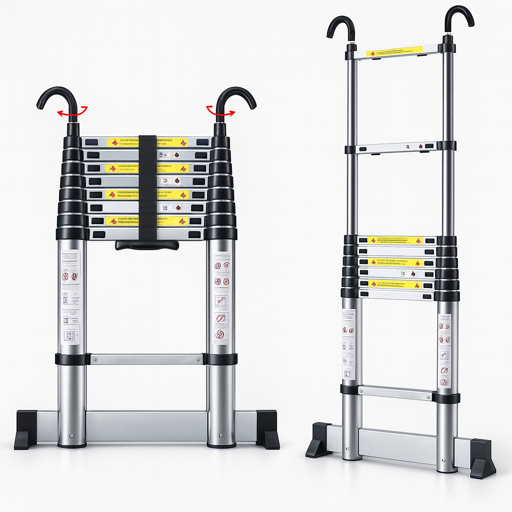 Teleskopleiter aus Aluminium
