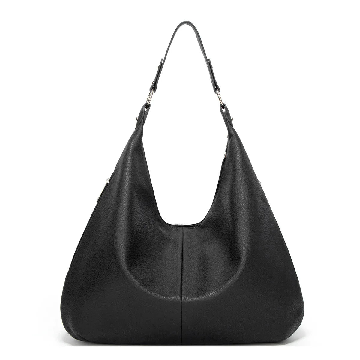 Grand sac à main effet cuir grainé pour femme-1