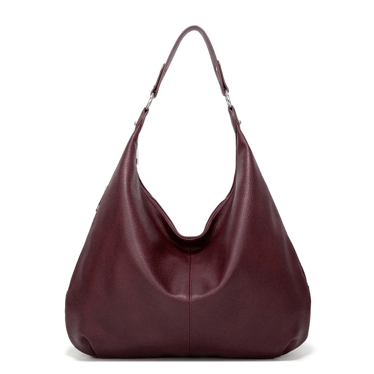Grand sac à main effet cuir grainé pour femme-11