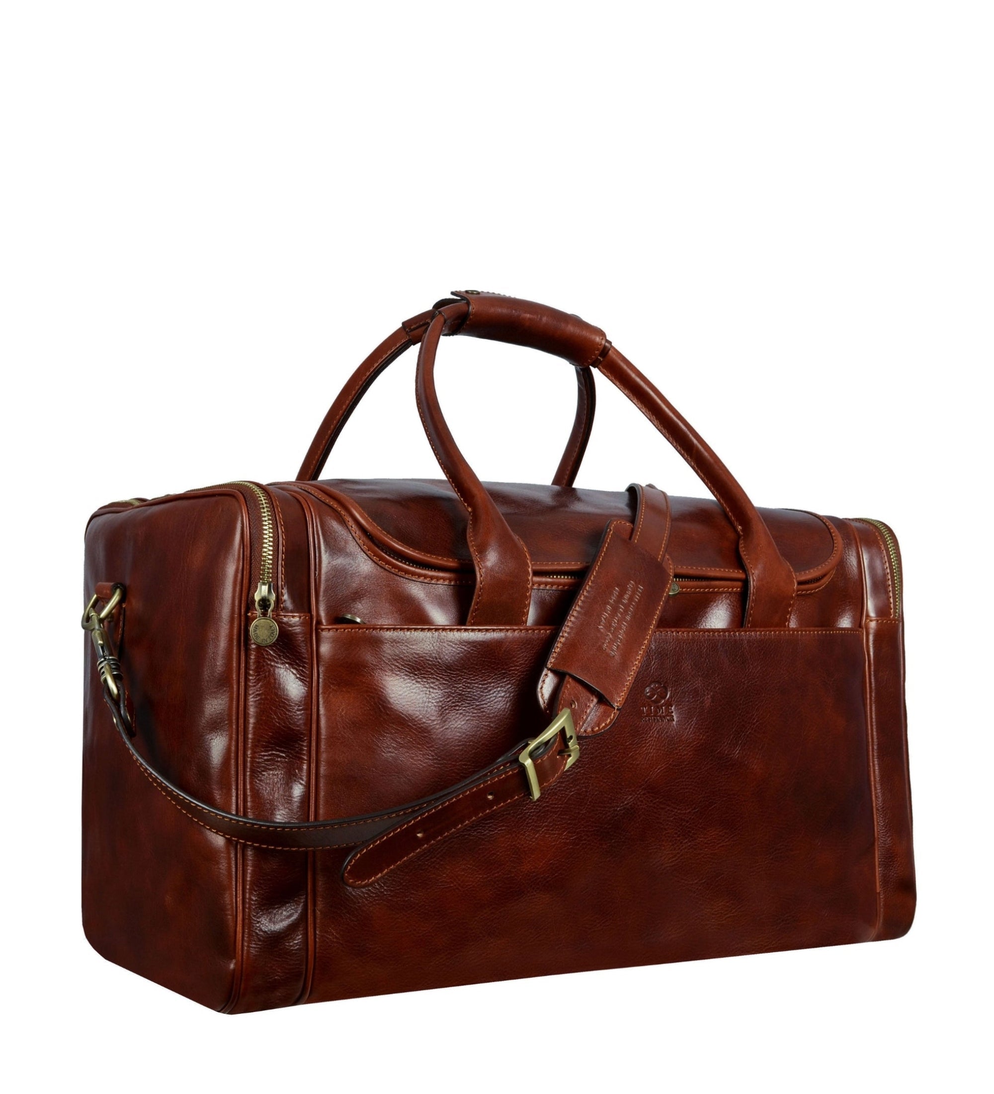 Grand sac de voyage effet cuir italien-5