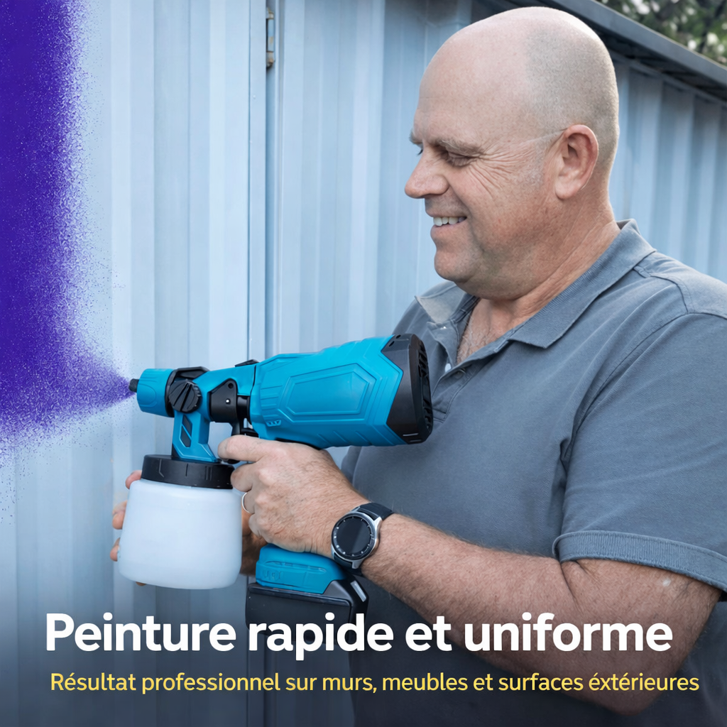 Pistolet à Peinture Électrique Sans Fil Haute Précision
