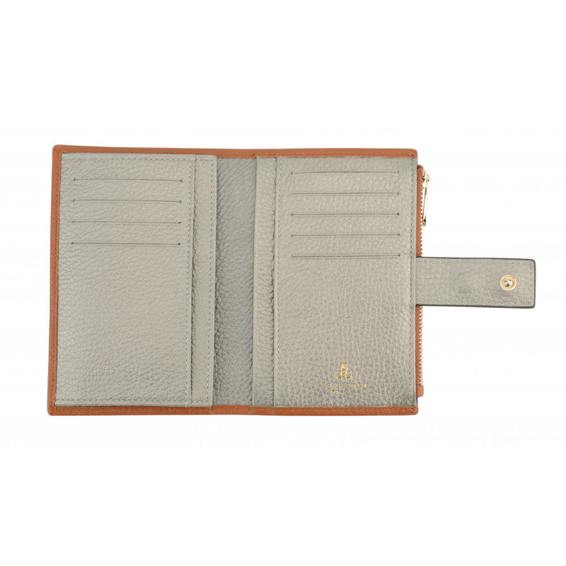 Portefeuille effet cuir doré pour femme-4