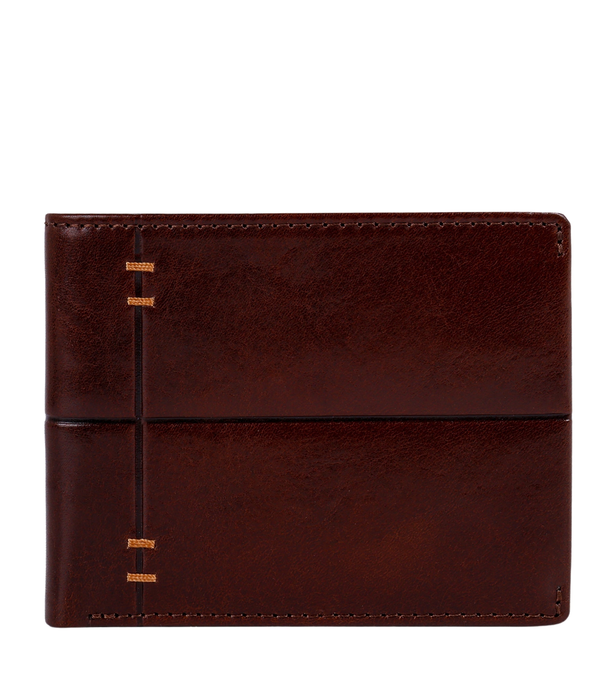 Portefeuille pliant effet cuir grainé pour homme-1