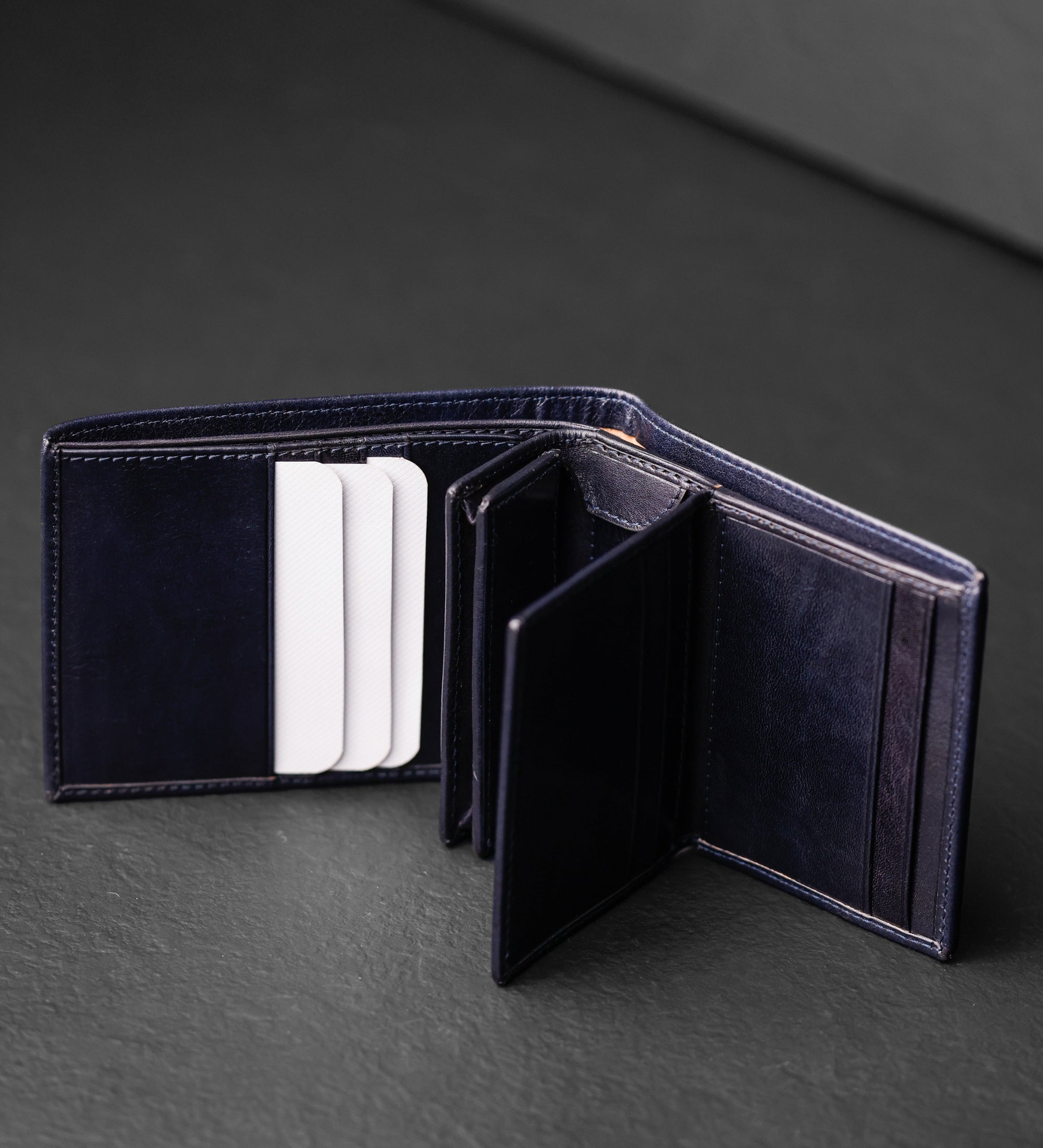 Portefeuille pliant effet cuir pour homme-50