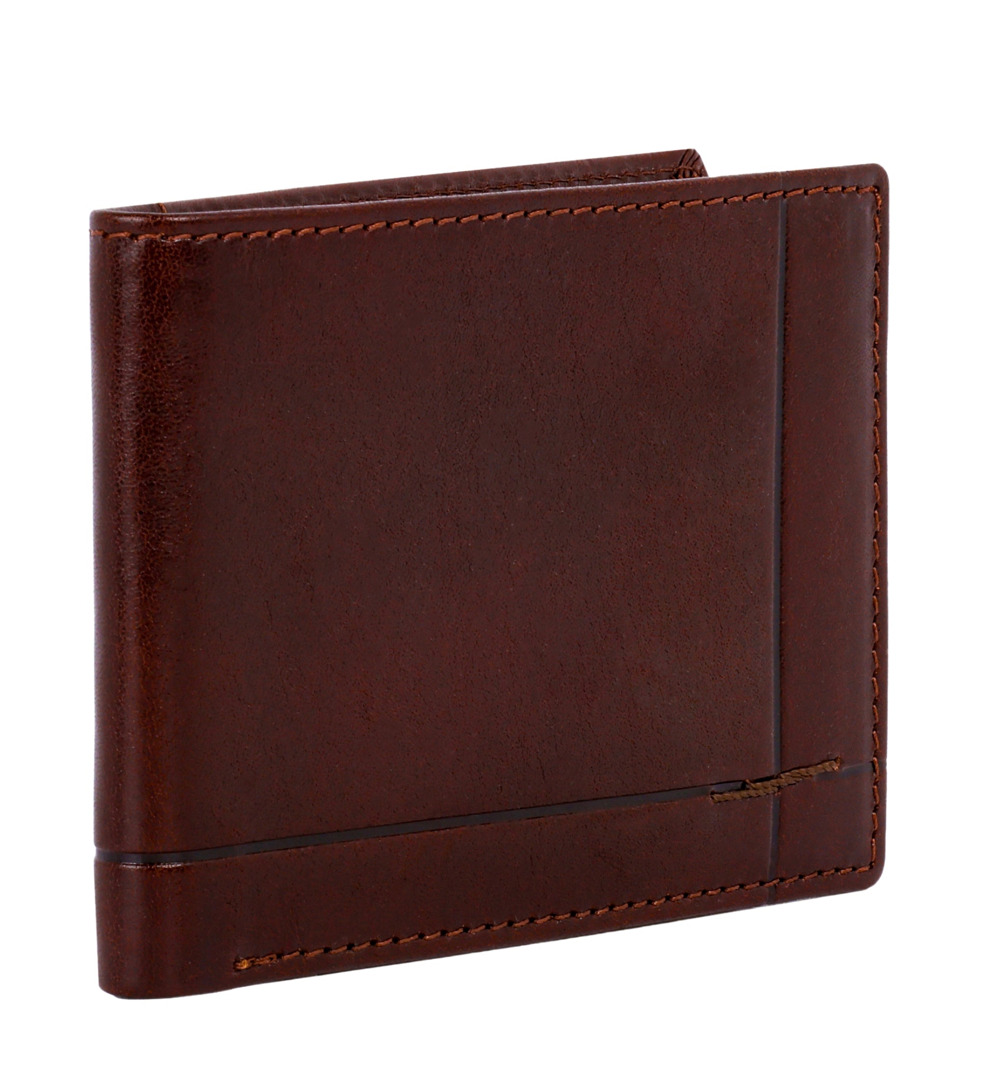 Portefeuille pliant effet cuir vintage pour homme-10