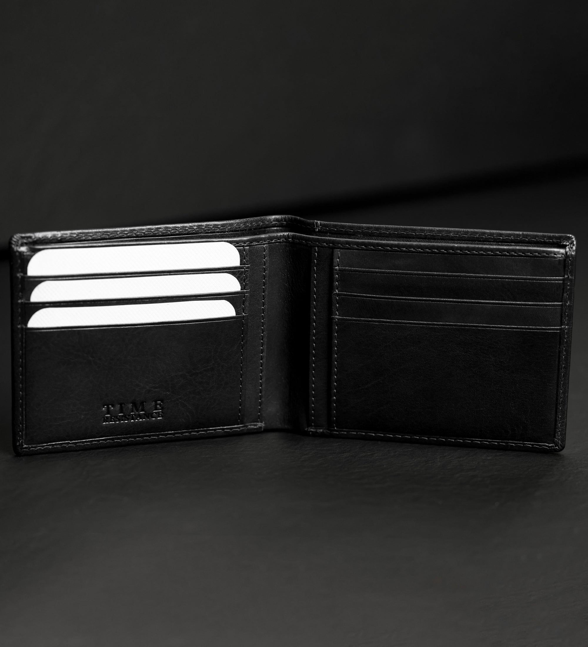 Portefeuille pliant effet cuir vintage pour homme-17