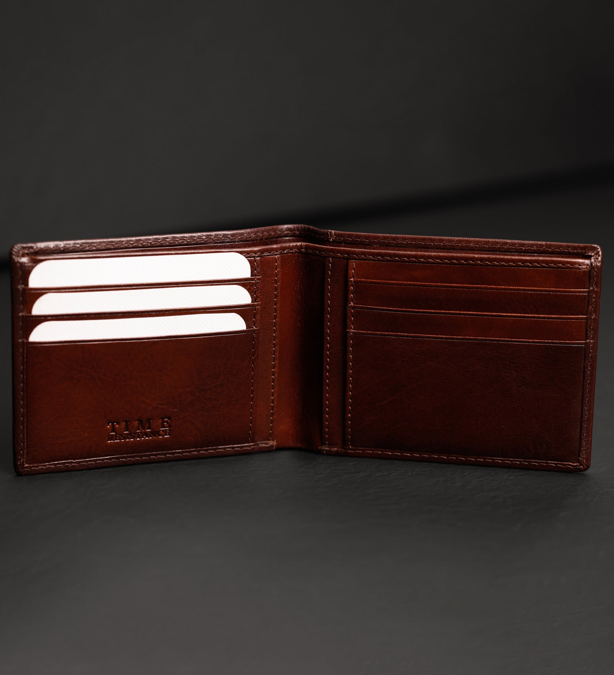 Portefeuille pliant effet cuir vintage pour homme-6