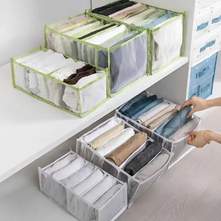 Organisateur de placard modulable pour rangement optimal