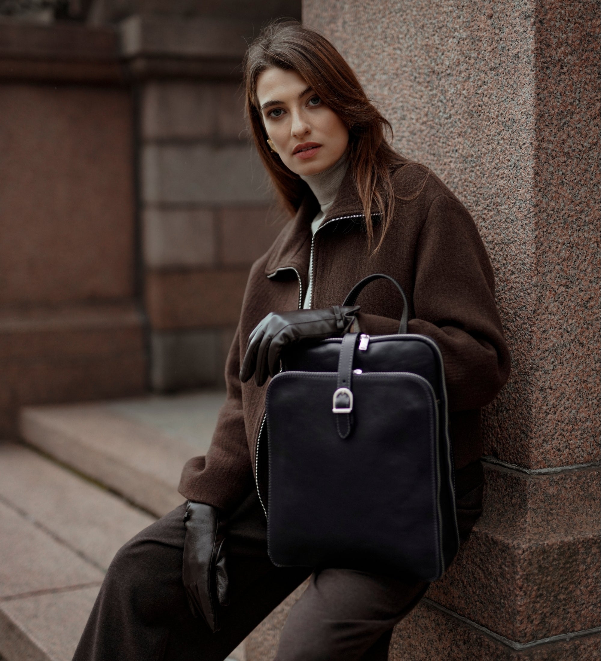 Sac à dos convertible effet cuir multi-poches-12