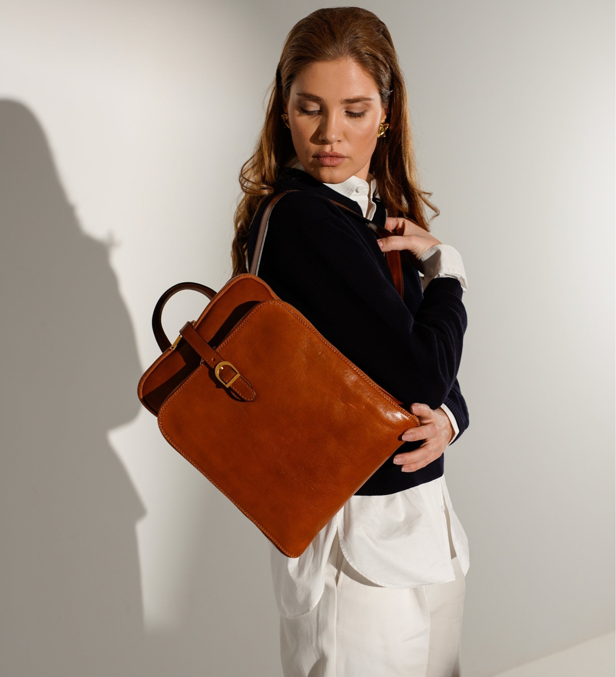 Sac à dos convertible effet cuir multi-poches-23