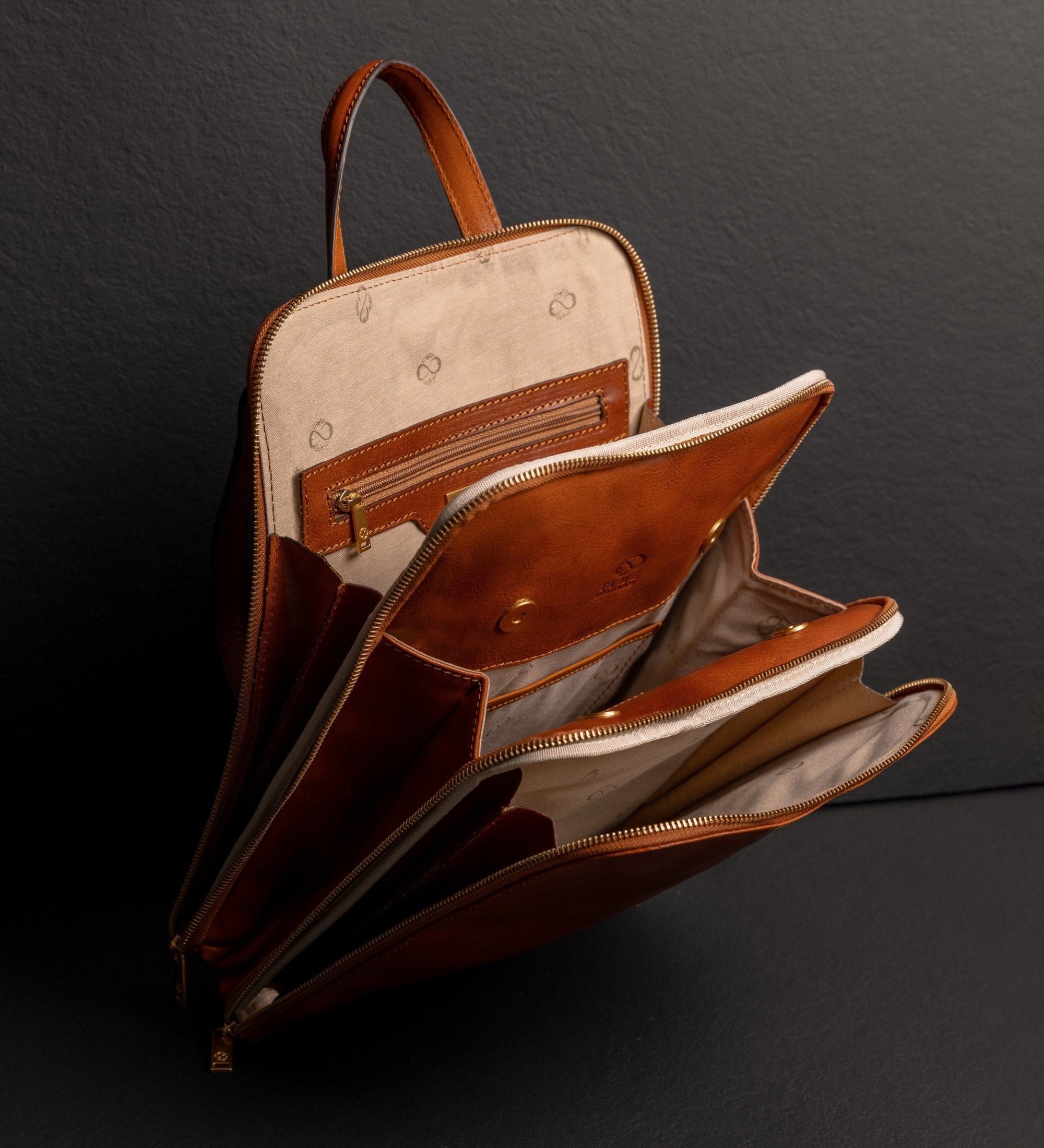 Sac à dos convertible effet cuir multi-poches-27