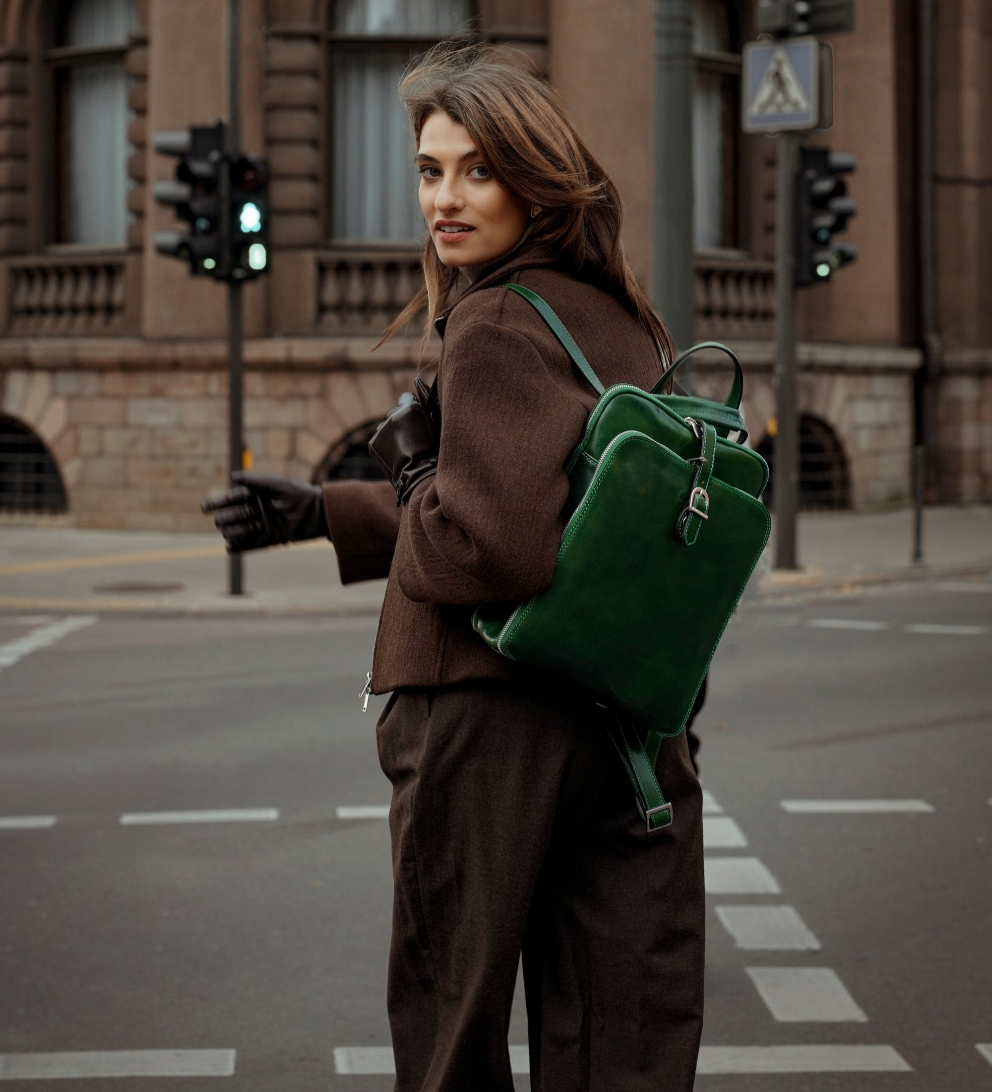 Sac à dos convertible effet cuir multi-poches-32