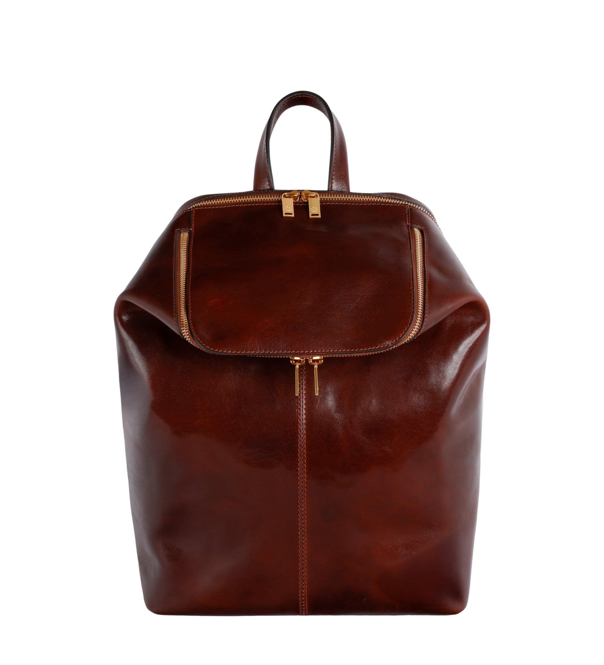 Sac à dos effet cuir élégant pour femme-1