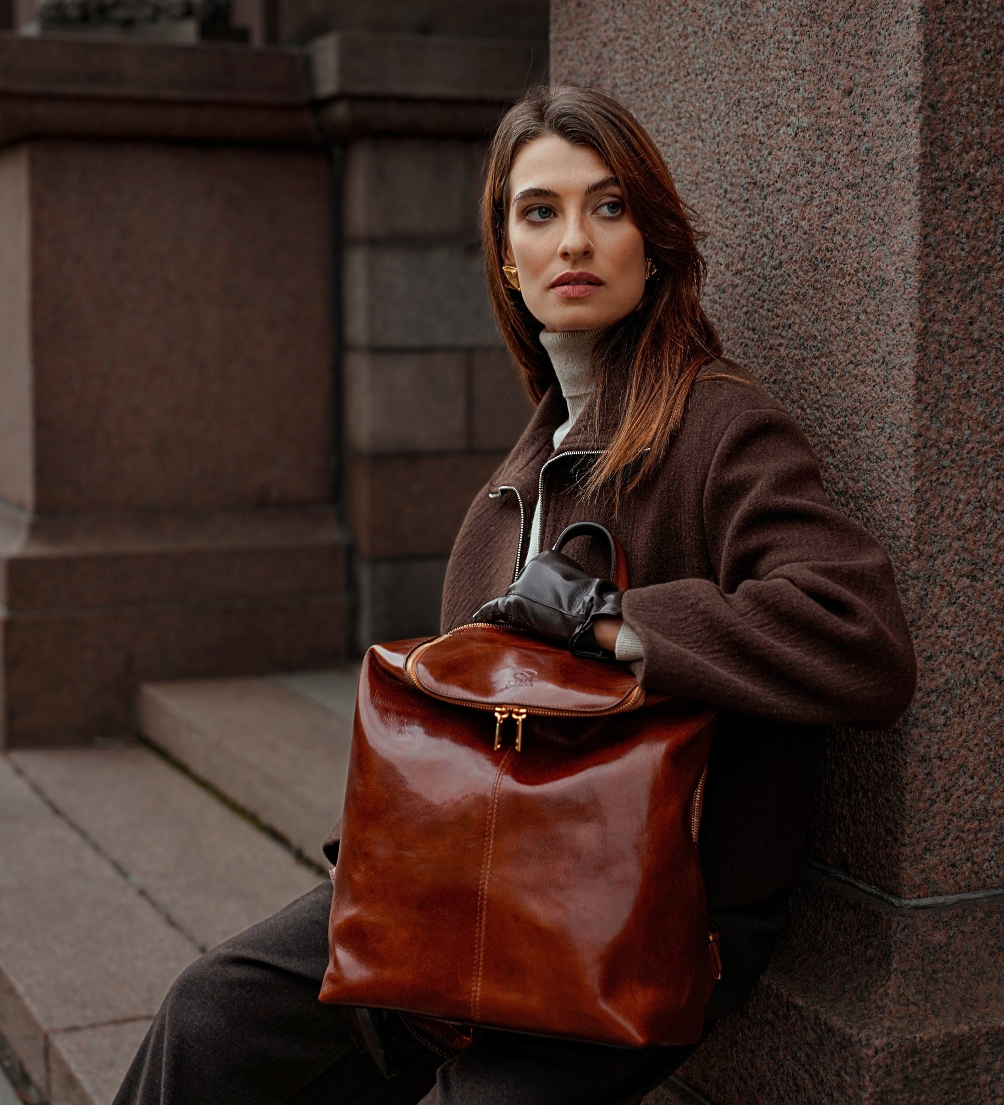 Sac à dos effet cuir élégant pour femme-26