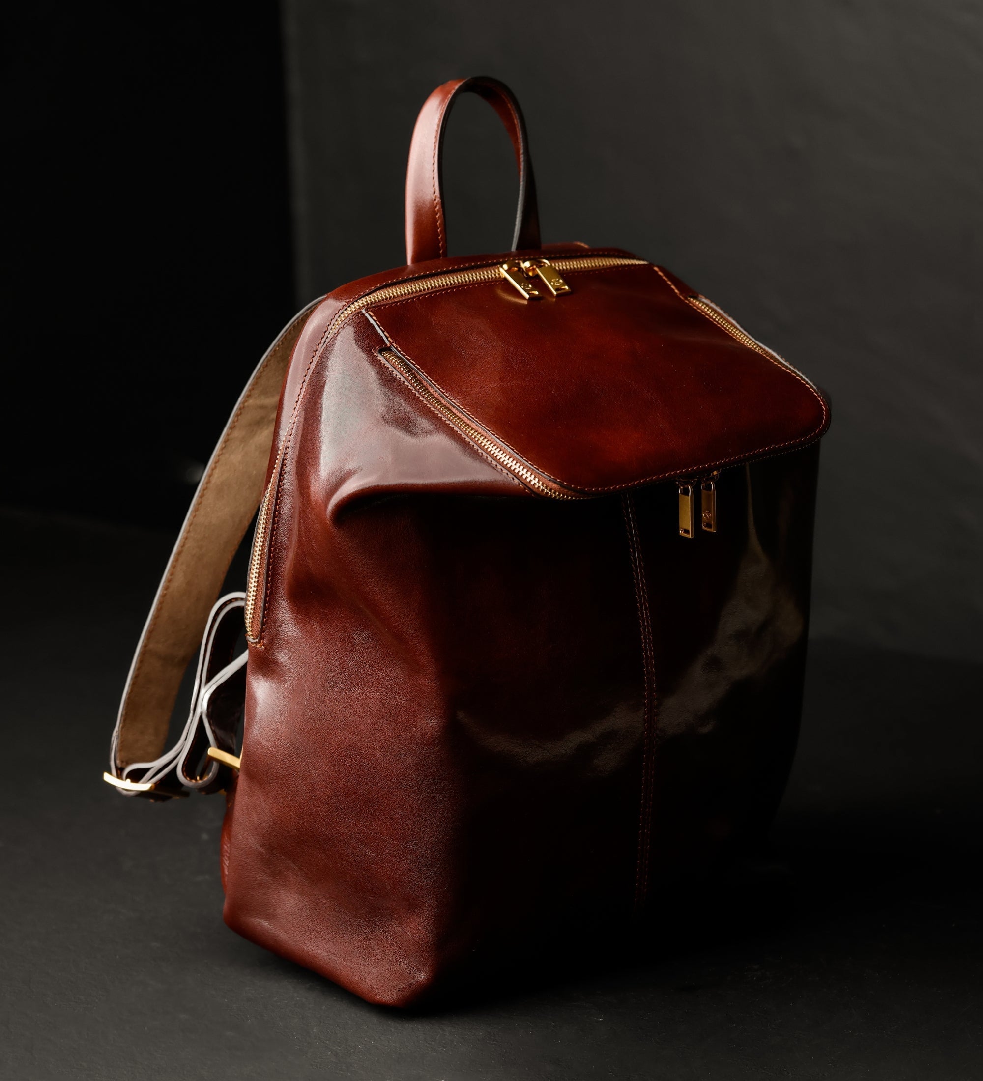 Sac à dos effet cuir élégant pour femme-4