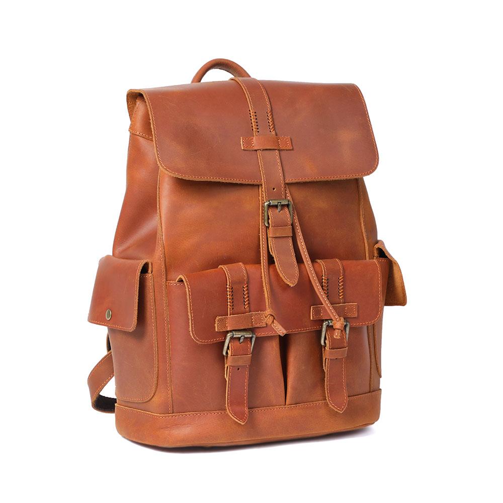 Sac à dos ordinateur effet cuir pour homme-4