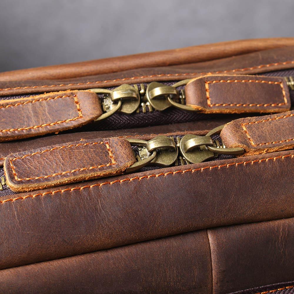 Sac à dos randonnée effet cuir marron-25