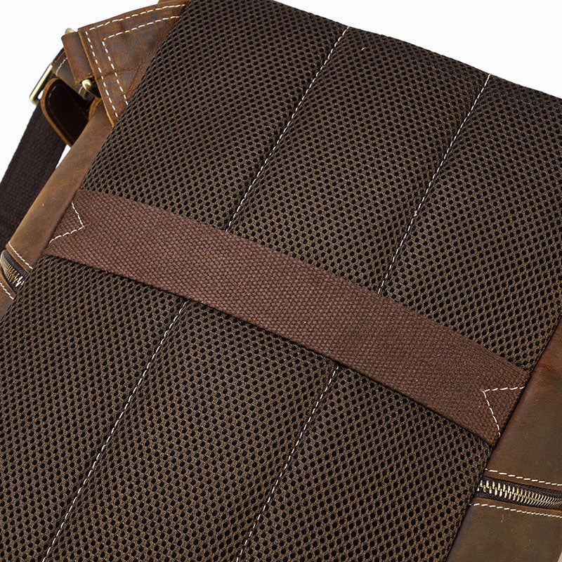 Sac à dos urbain effet cuir marron-19