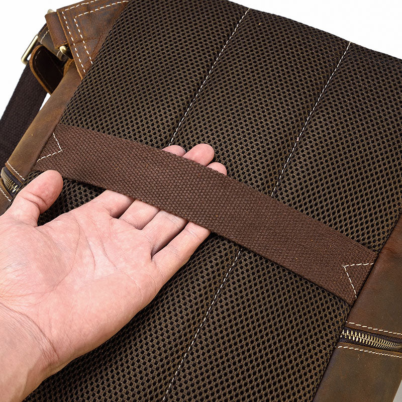Sac à dos urbain effet cuir marron-20