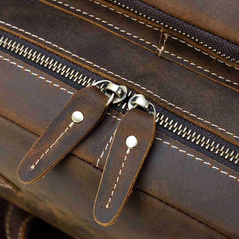 Sac à dos urbain effet cuir marron-24