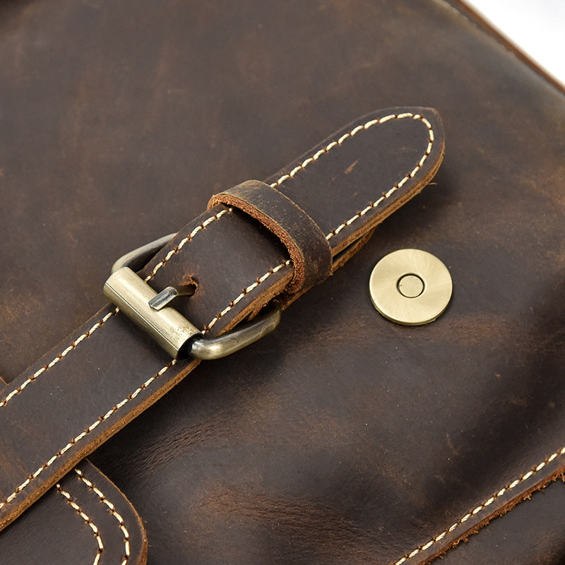 Sac à dos vintage effet cuir marron pour femme-15