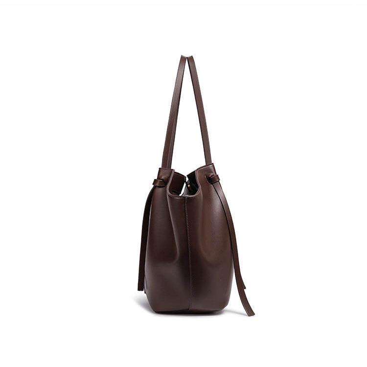 Sac de cours effet cuir grande capacité pour femme-18