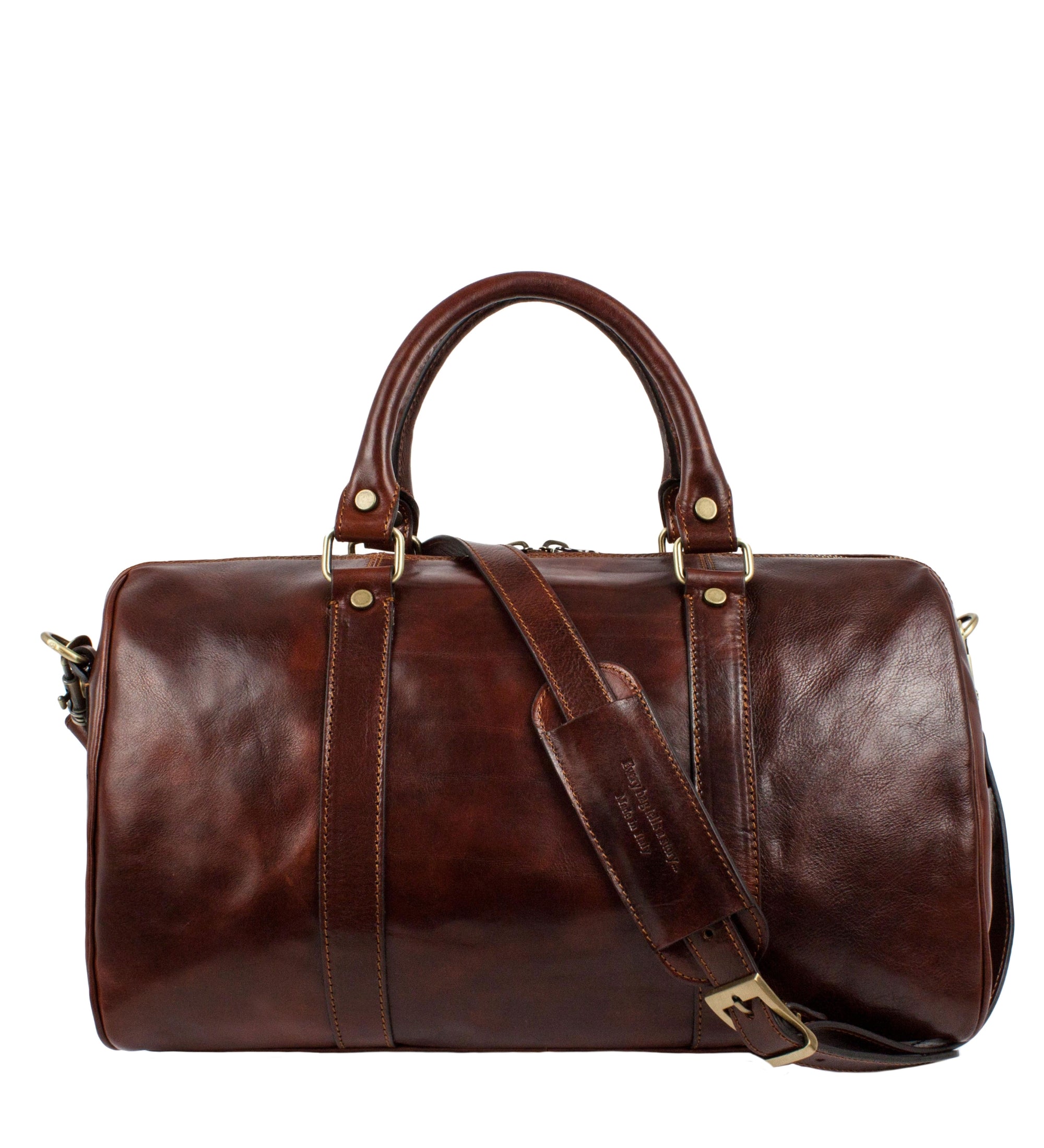 Sac de voyage compact effet cuir-7