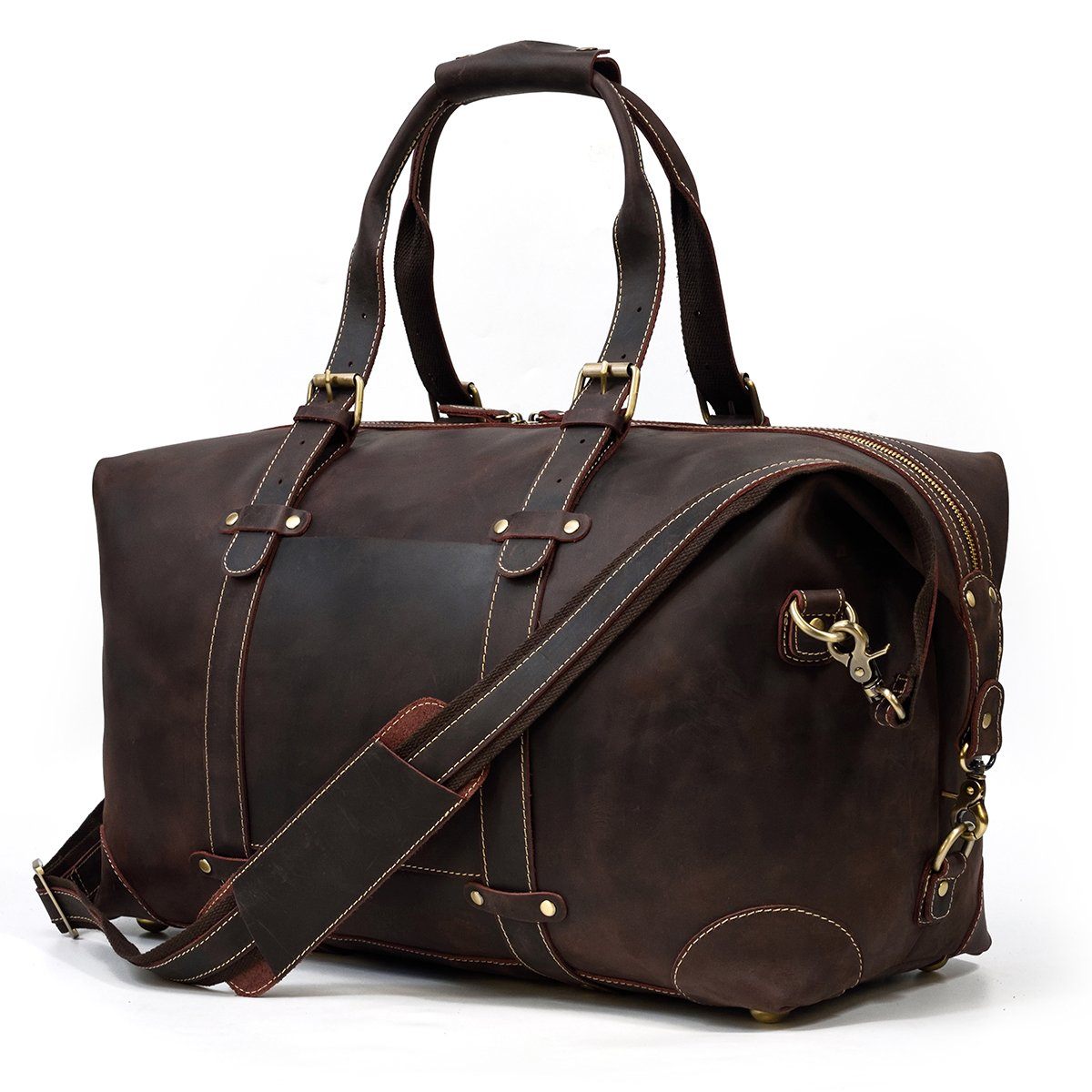 Sac de voyage effet cuir pleine fleur-5