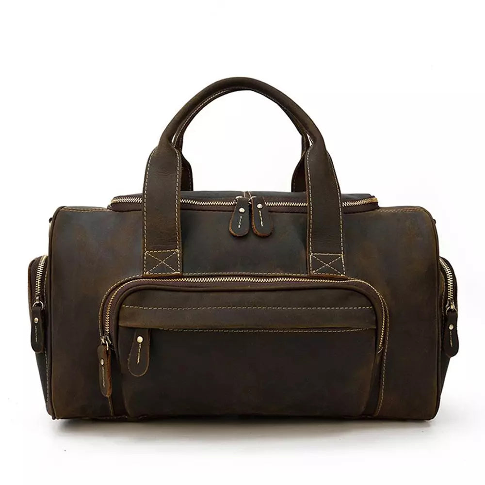 Sac de voyage effet cuir vintage pour homme-1