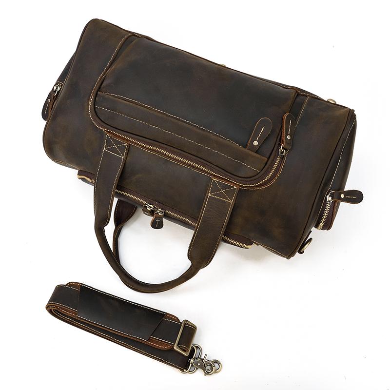 Sac de voyage effet cuir vintage pour homme-17