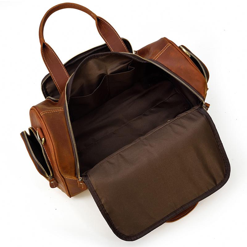 Sac de voyage effet cuir vintage pour homme-25