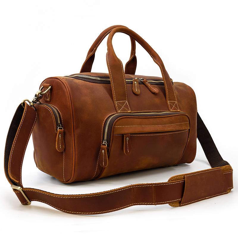 Sac de voyage effet cuir vintage pour homme-9