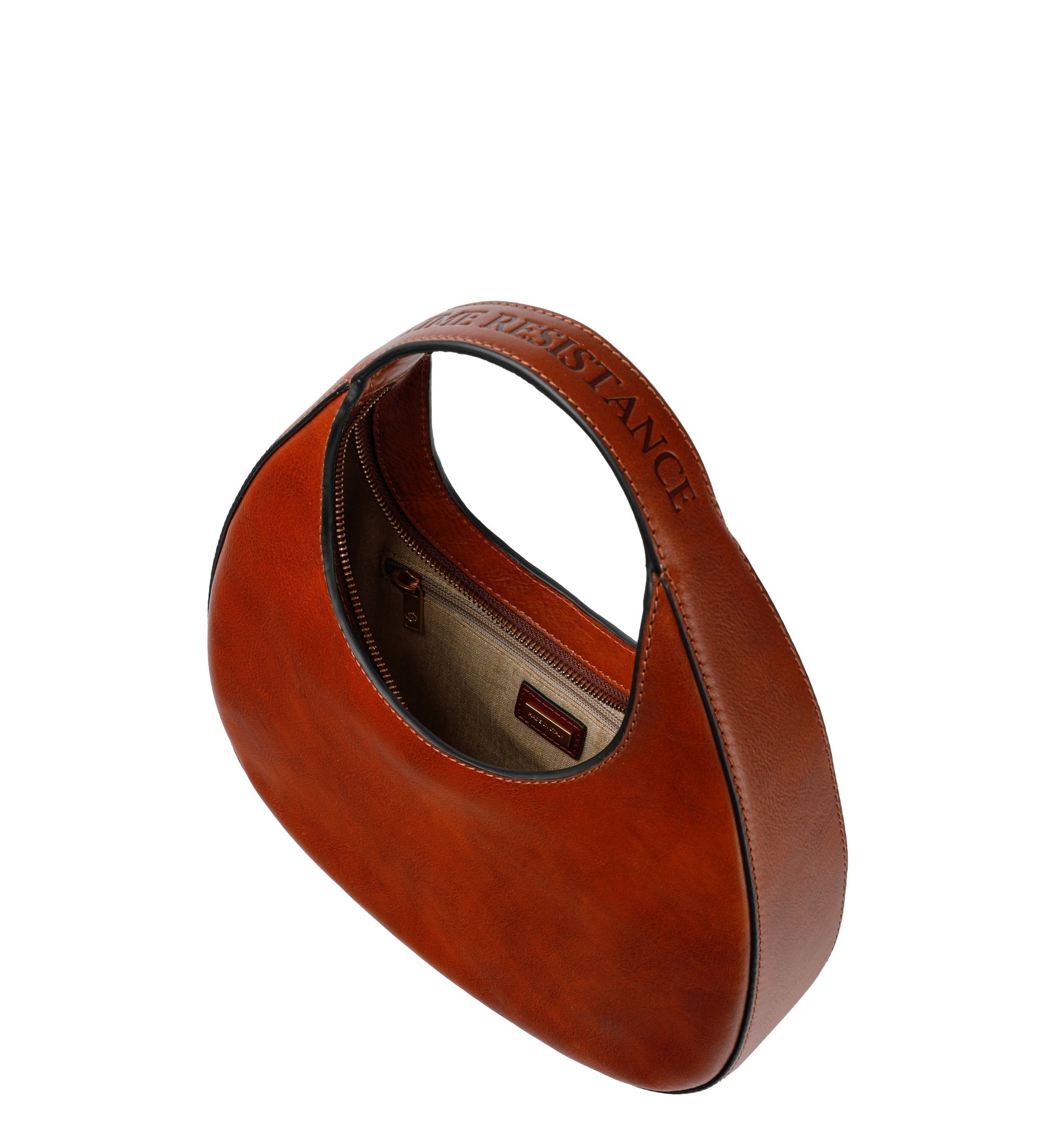 Sac demi-lune effet cuir pour femme-5