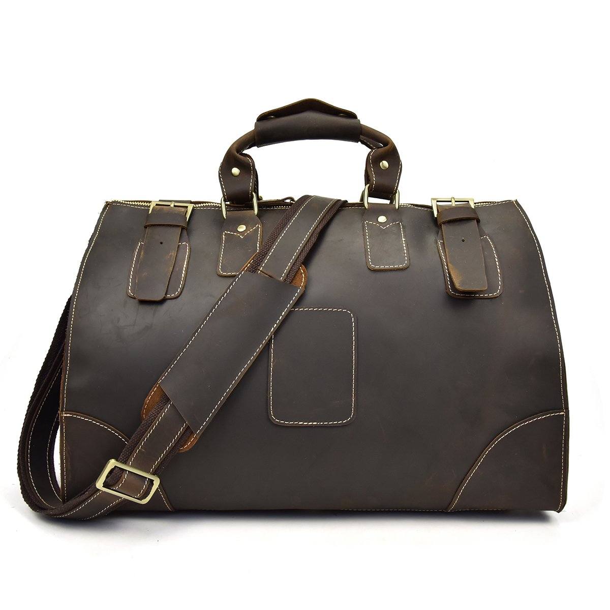 Sac duffle effet cuir vintage-5