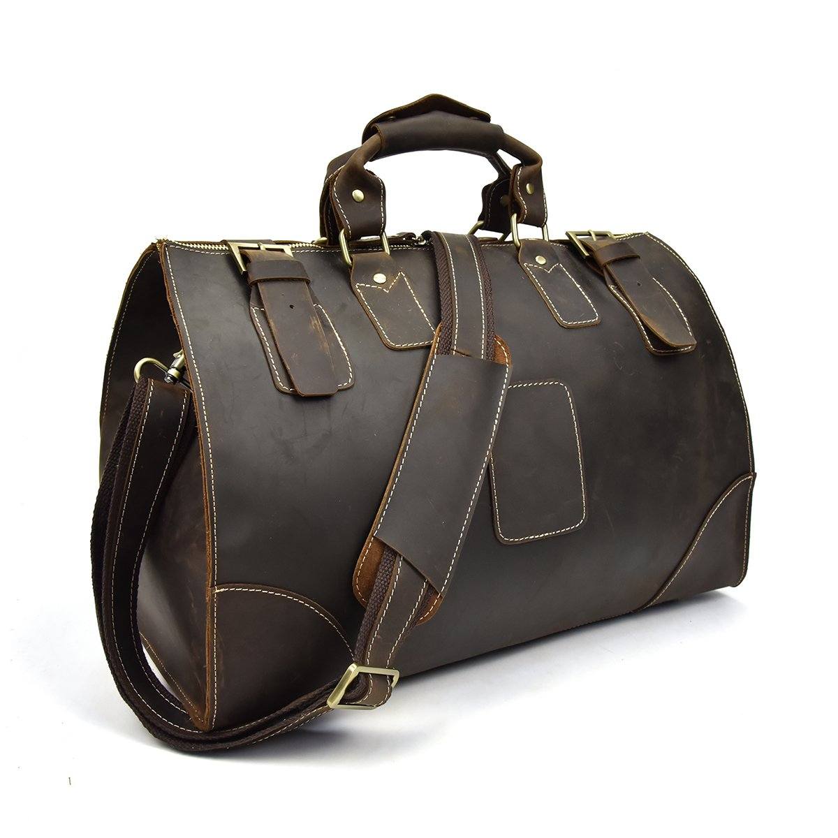 Sac duffle effet cuir vintage-6