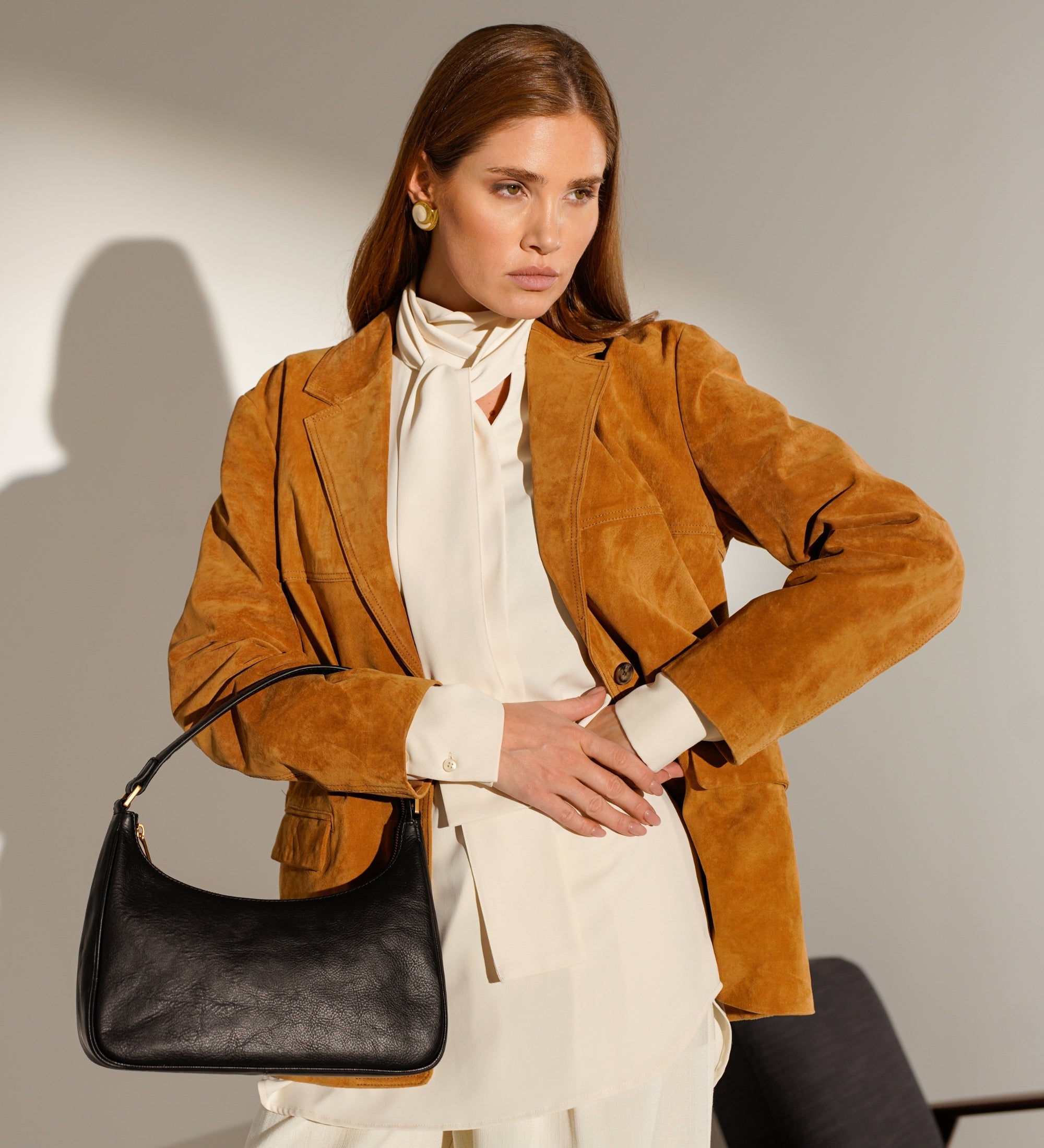 Sac hobo souple effet cuir pour femme-12