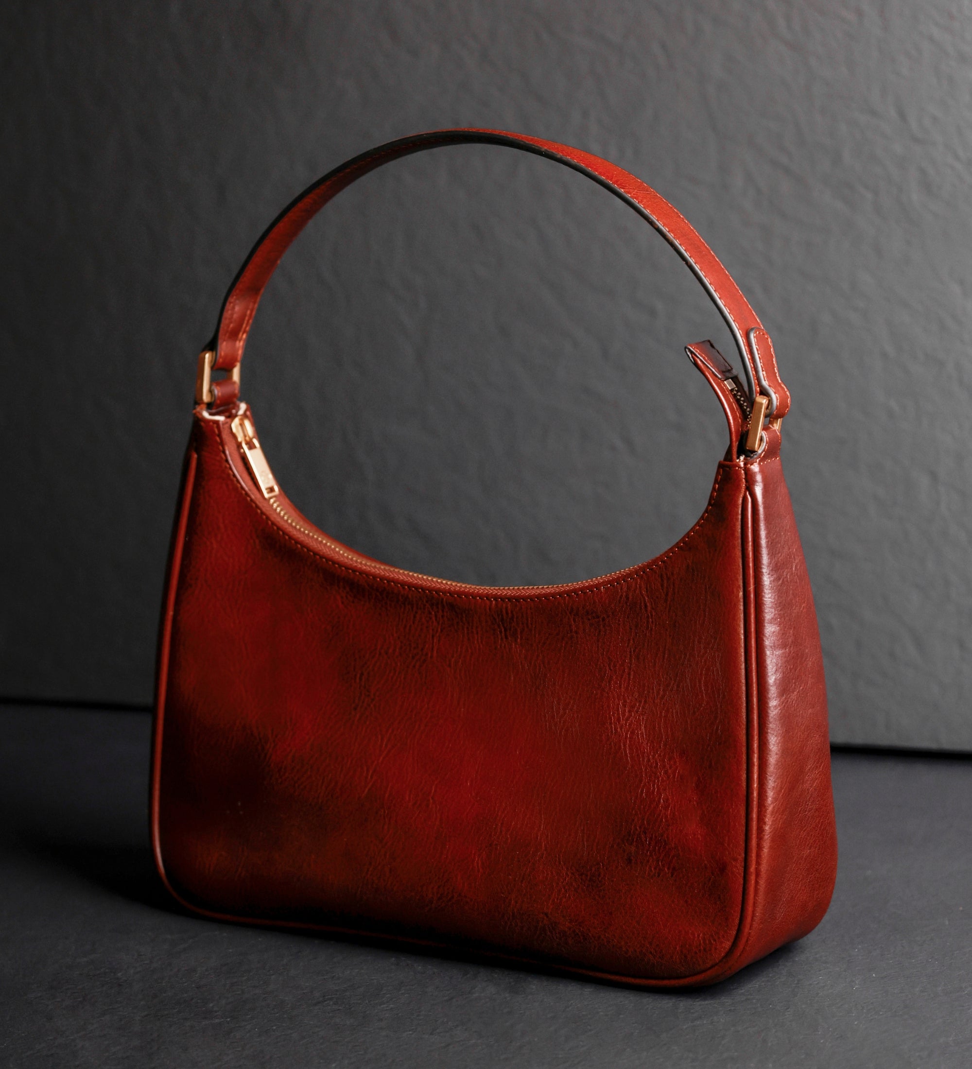 Sac hobo souple effet cuir pour femme-4