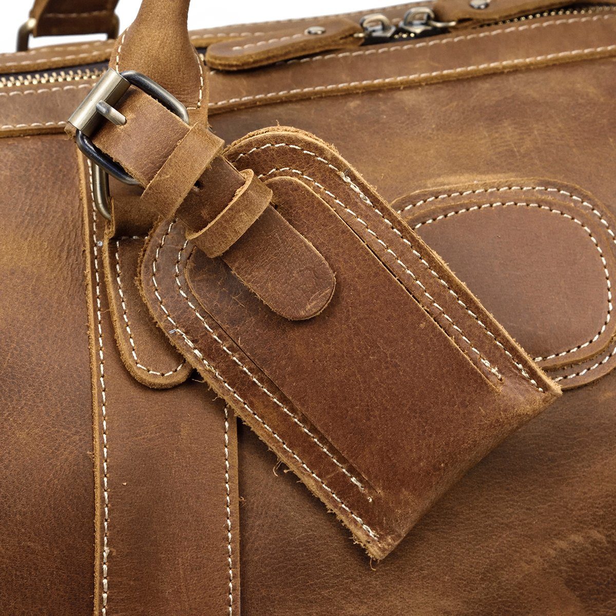 Sac week-end effet cuir grande capacité-17