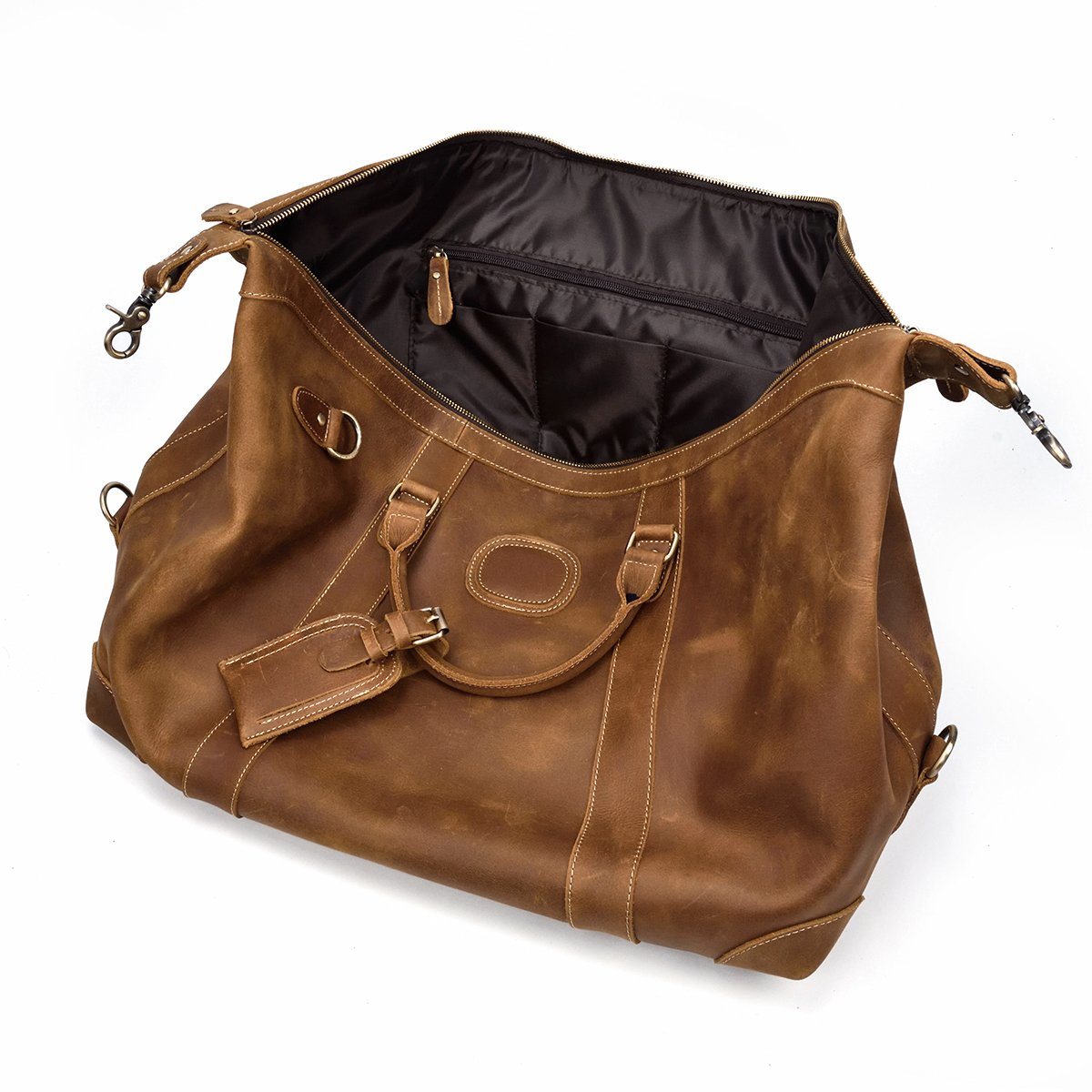 Sac week-end effet cuir grande capacité-9