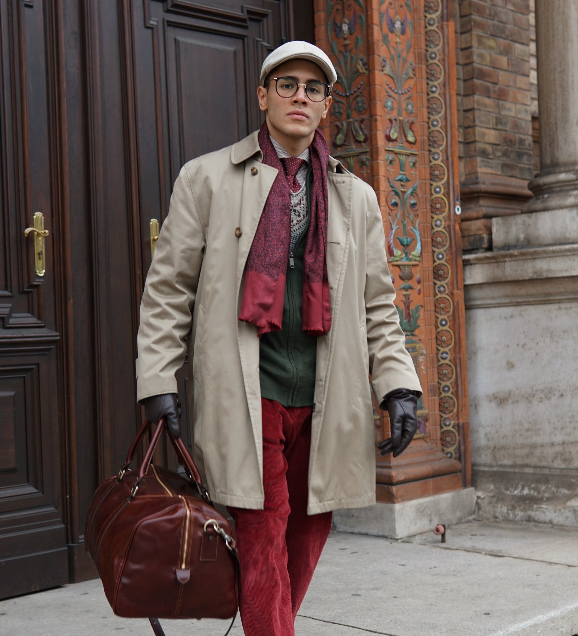 Sac week-end effet cuir souple-3