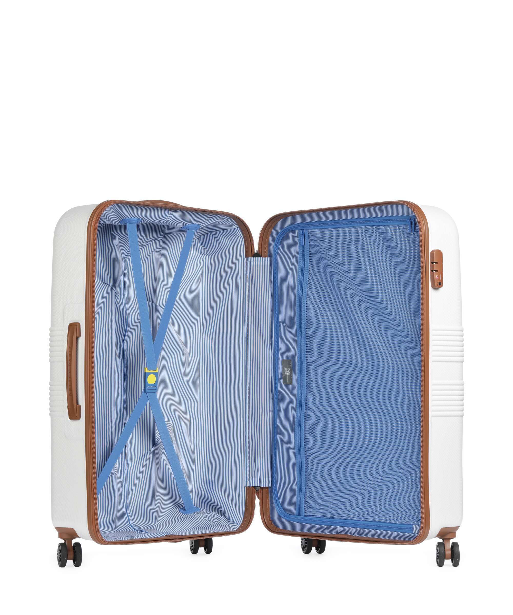 Valise cabine rigide champagne à 4 roues-5