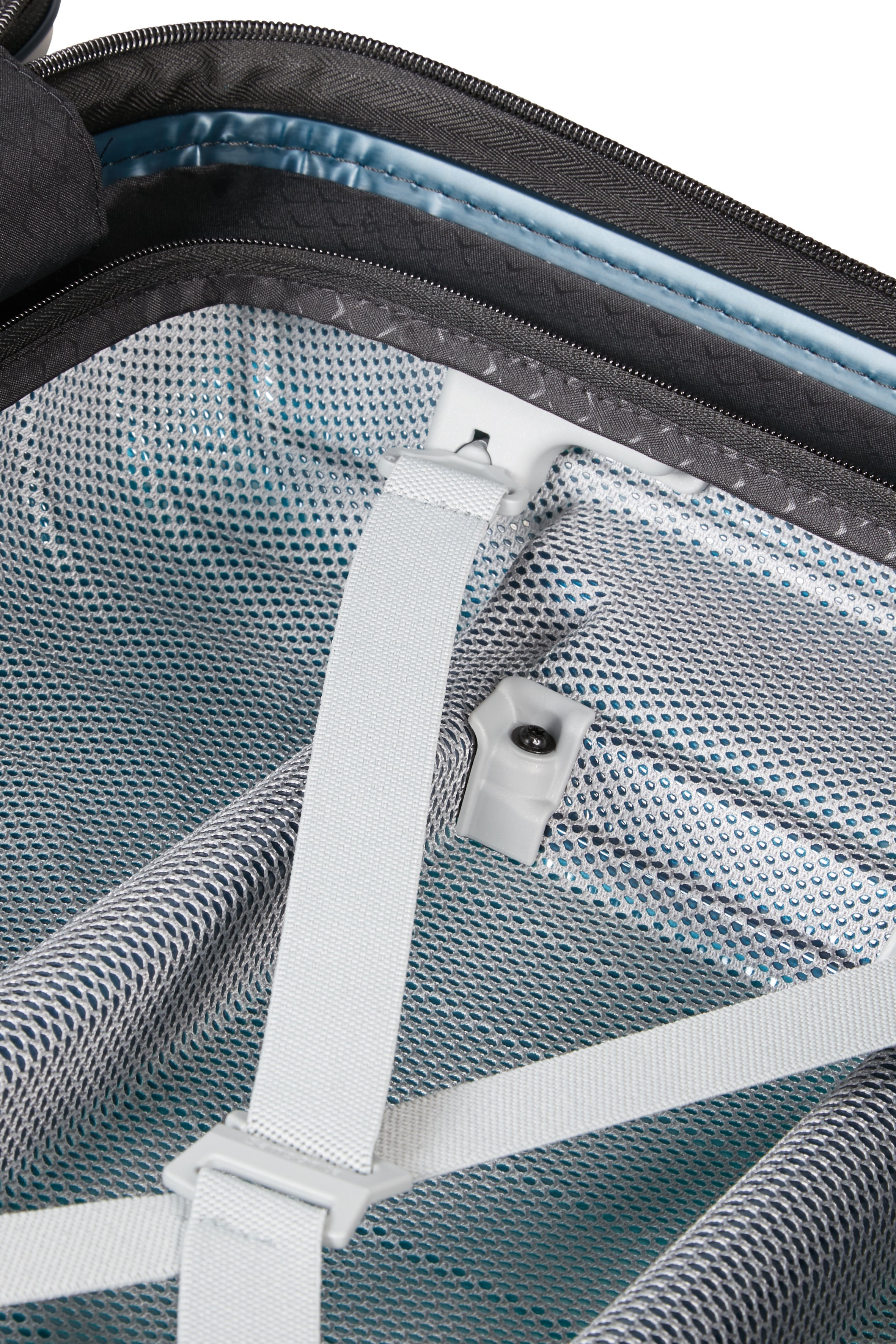 Valise cabine rigide extensible bleu glacier-8