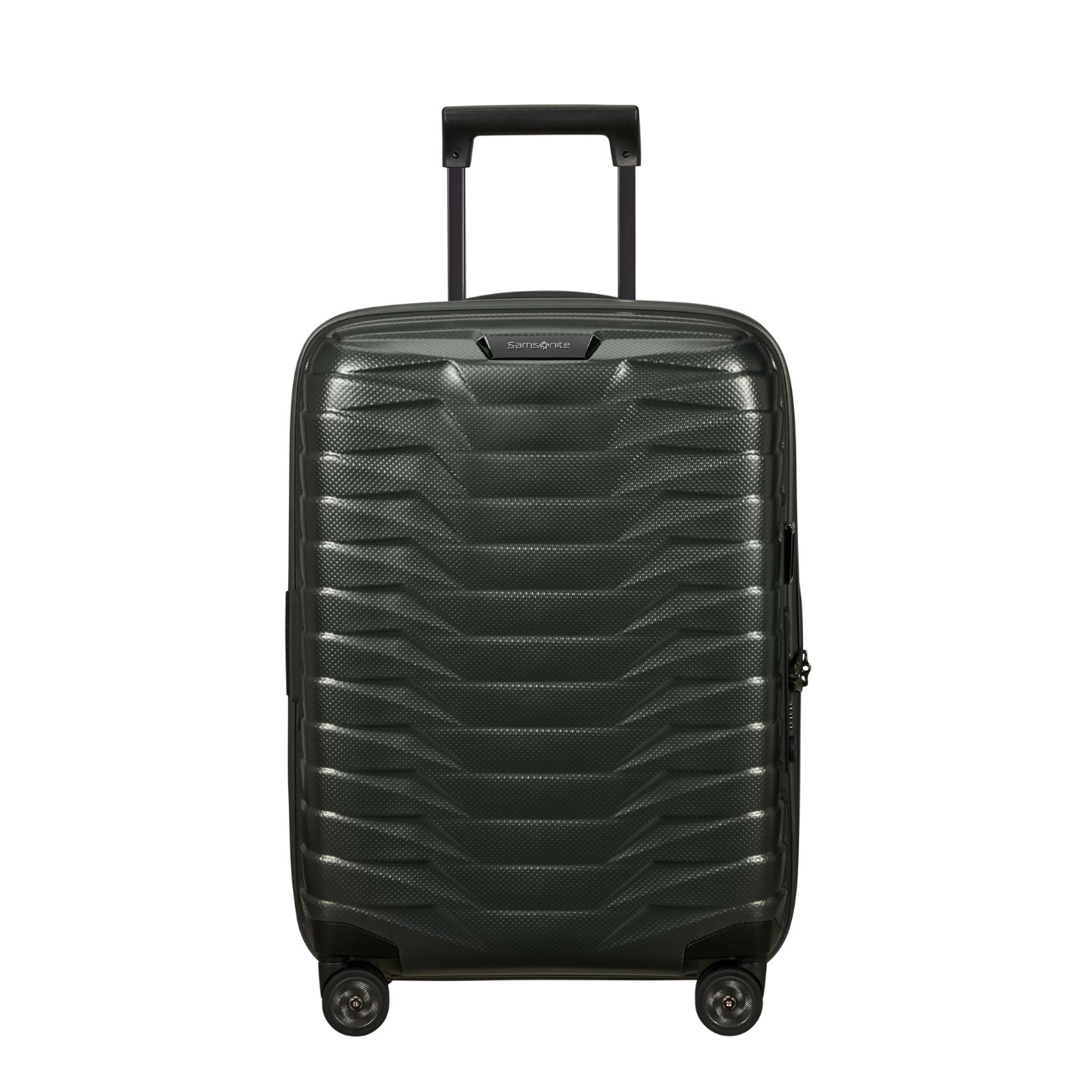 Valise cabine rigide extensible gris perle-1