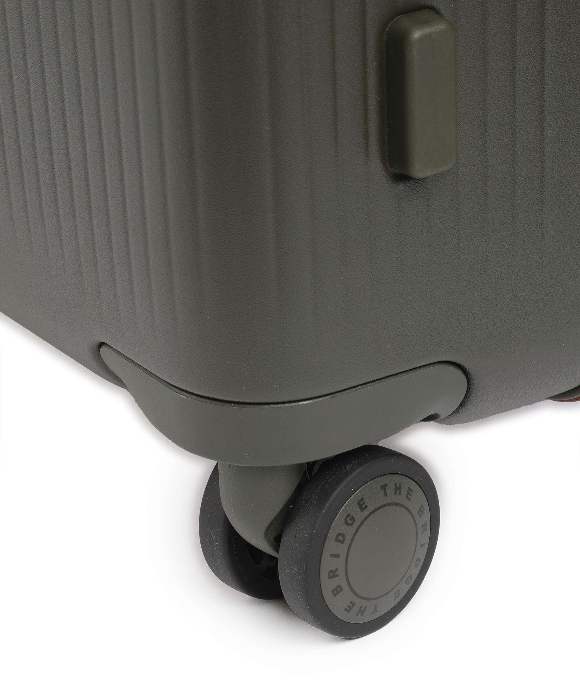 Valise trolley effet cuir vert forêt-4