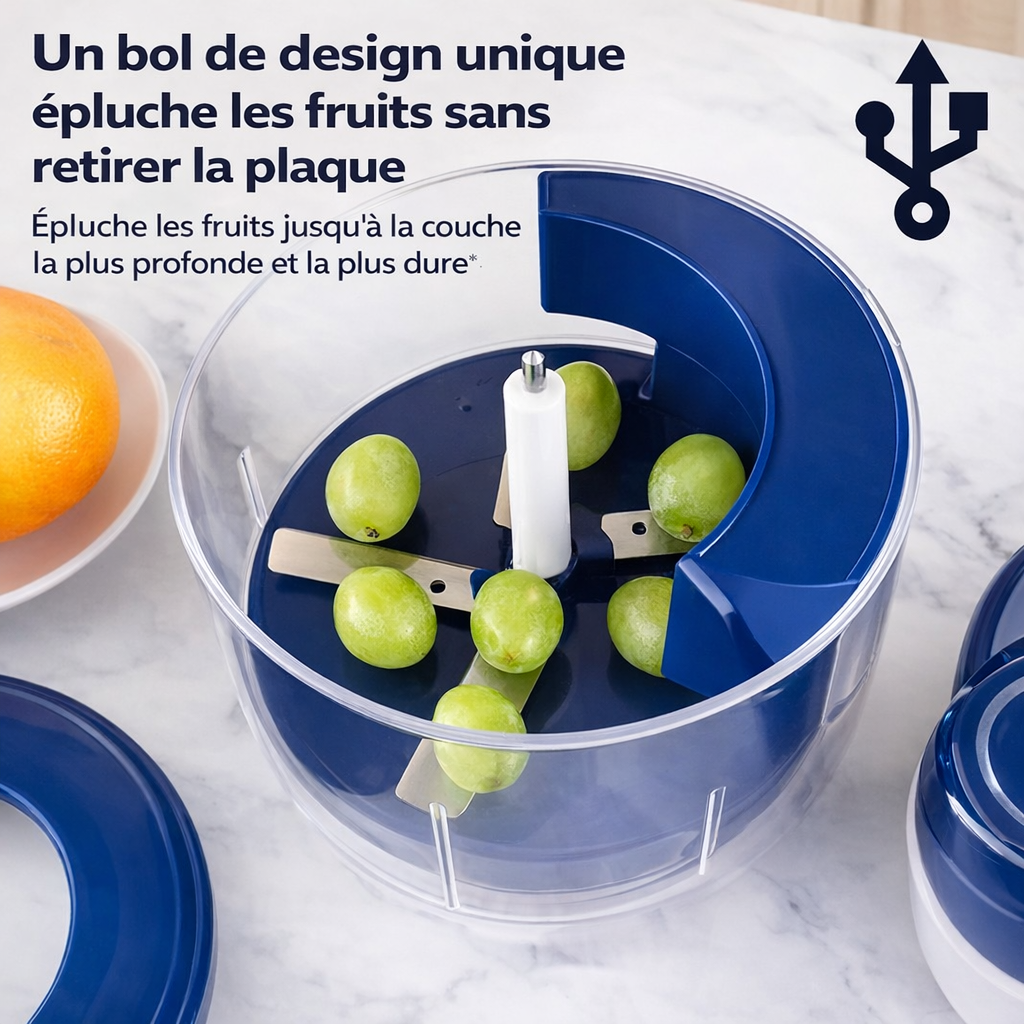Éplucheur Électrique Rechargeable pour Fruits et Légumes