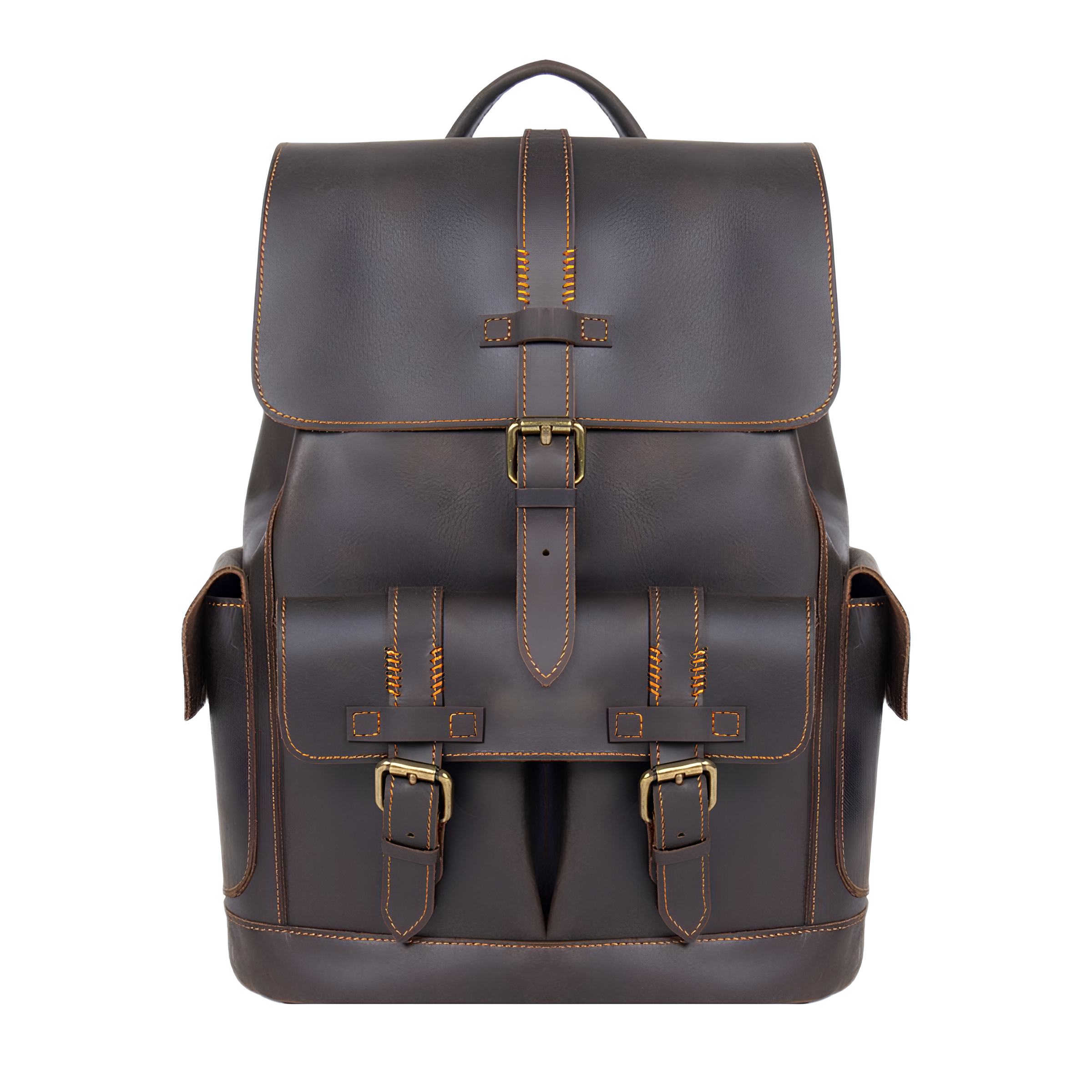 Sac à dos ordinateur effet cuir pour homme