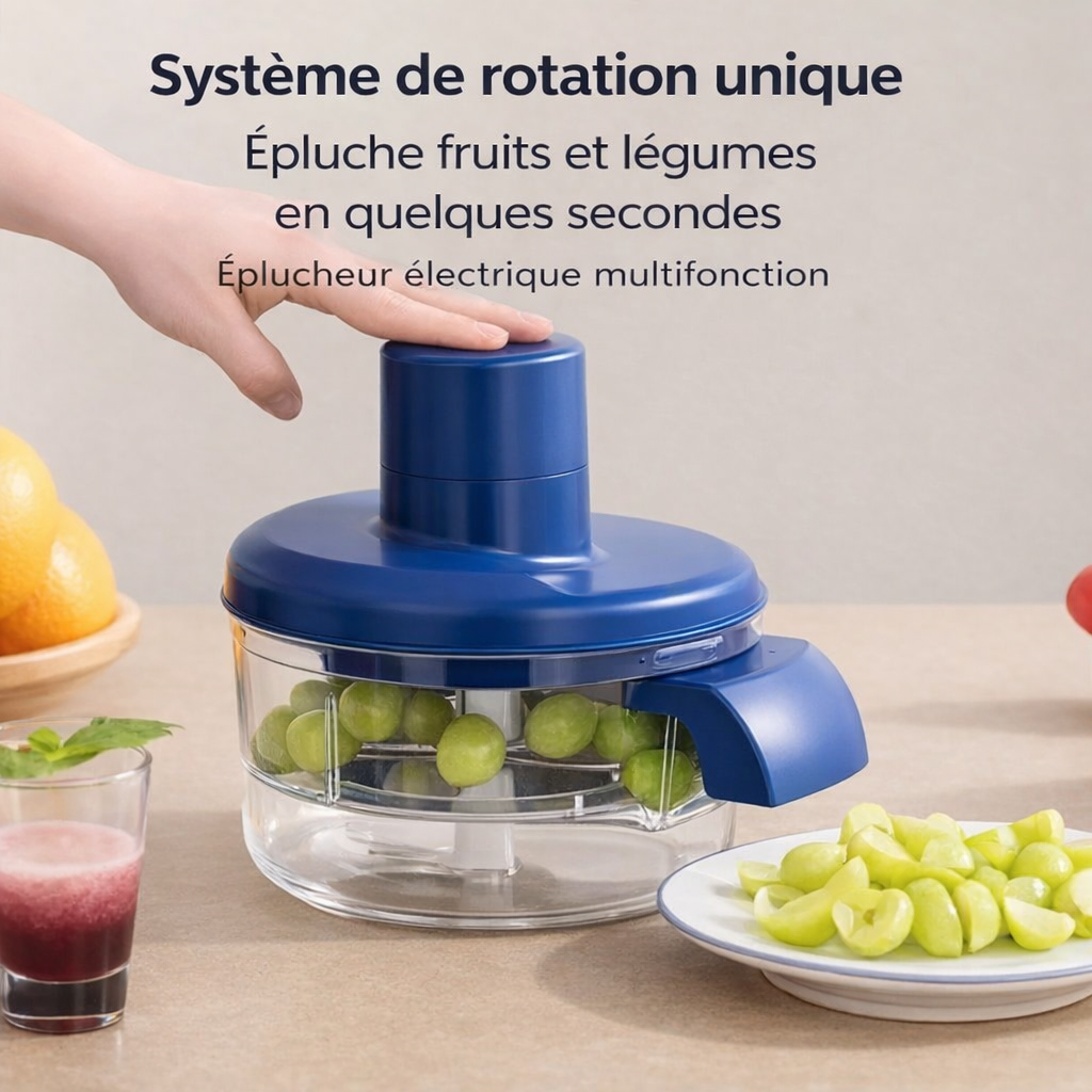 Éplucheur Électrique Rechargeable pour Fruits et Légumes