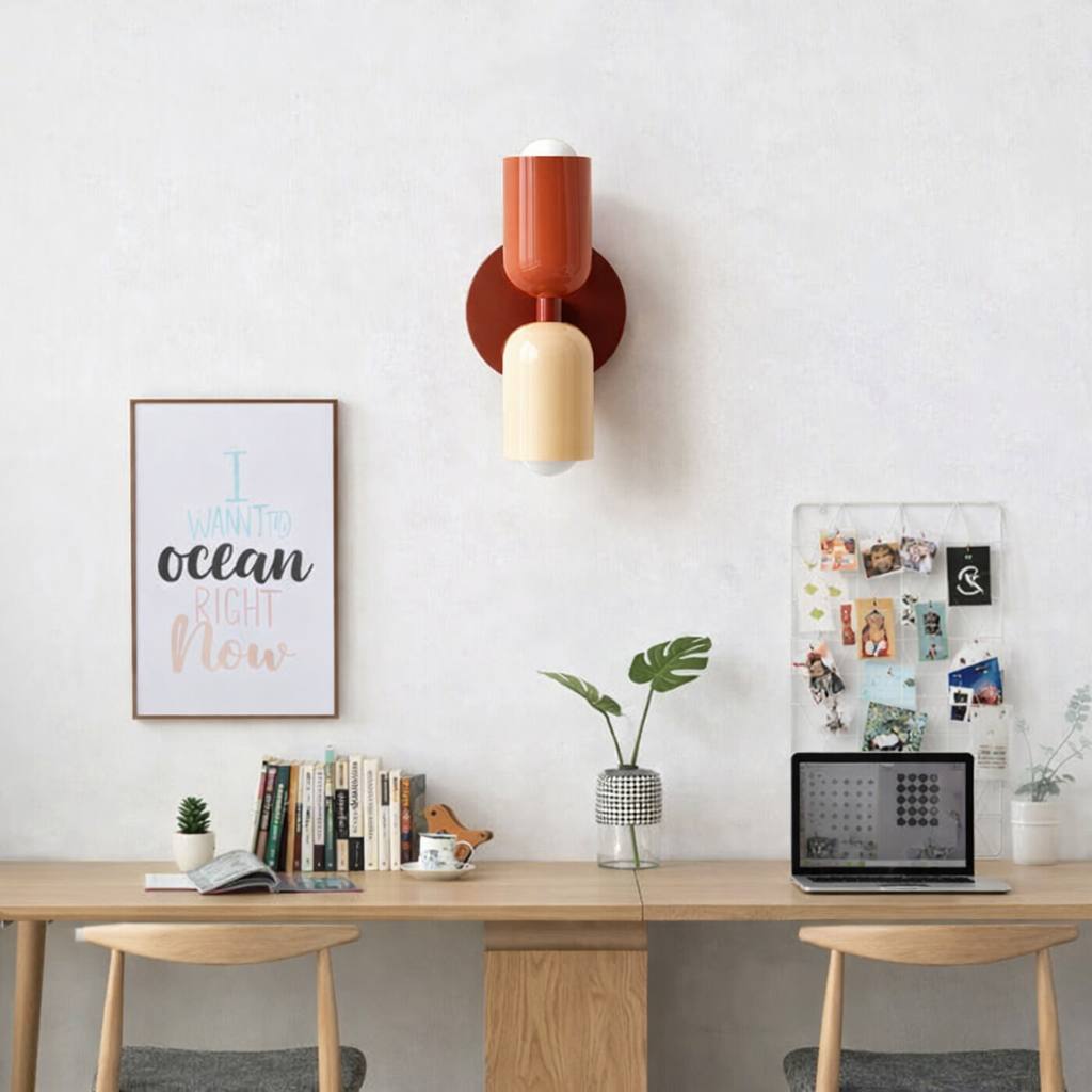 Moderne LED-Wandleuchte im skandinavischen Design